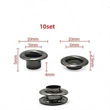10/30/50 Set Metal Eyelet With Washer Grommet Ring Air Hole Rivet For Leather Bag Shoes Belt Cap Clothes - A - View 21