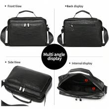 KAIDUCH Vintage Crossbody Bag For Men Large Capacity Shoulder Bag Sling Bag For Men School Daily Use Casual Style Bag Durable Fabric Bag Perfect Gift For Men - Multicolor - View 8