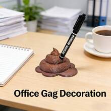 1 buah Tempat Pena Bentuk Kotoran Lucu dan Realistis, Dekorasi Meja Lucu Berbentuk Kotoran, Cocok untuk Dekorasi Meja Kantor, Juga Cocok sebagai Tempat Penyimpanan Pena, Sesuai untuk Sebagian Besar Bentuk Pena, Hadiah Kembali ke Sekolah - Beraneka warna - View 6