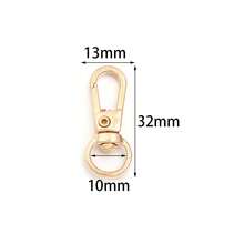 5pcs/Pack Metal Hook Clasp Zinc Alloy Blank Plate Buckle 13X32mm Keychain Pendant DIY Jewelry Accessories Phone Charm Connector Universal Swivel Hook - Hook and Clasp - View 5
