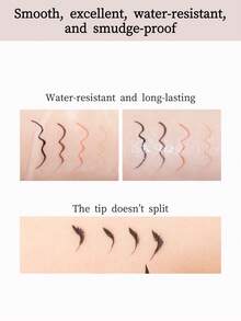 FLORTTE Wow So Thin Eyeliner Pen Series 0.55ml 02# Super Thin Cold Tea Brown - 02# Fine Cold Tea Brown Juice 0.55ml - View 4