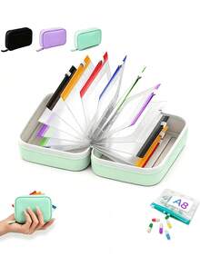 Pill Box Set, Includes Color-Coded Zipper Pill Bags, Leak-Proof Reusable Zipper Storage Boxes And Portable Daily Pill Boxes Suitable For Outdoor Storage - Multicolor - View 3
