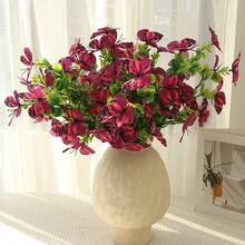 1/2/4/8pcs 22.05 Inch Bendable Butterfly Artificial Flower Branches, Adjustable Butterfly Angle And Shape, Suitable For Window Display, Minimalist Wedding Room, DIY Floral Crafts And Restaurant Tabletop Decor - Hot Pink - View 8
