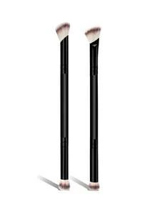 2/4 Peças Conjunto de Pincéis de Maquiagem Profissionais de Duas Pontas, Pincel de Contorno, Pincel de Blush, Pincel de Pó, Pincel de Sombra, Pincel de Corretivo, Pincel de Iluminador, Pincel de Esfumar. Cerdas de Fibra Macia, Portátil para Uso em Viagens, Presente Perfeito para Mulheres e Meninas. Conjunto de Pincéis de Maquiagem, Kit de Ferramentas de Pincéis de Maquiagem, Conjunto Completo de Ferramentas de Maquiagem, Conjunto de Presente de Pincéis de Maquiagem - Preto - Visão 3