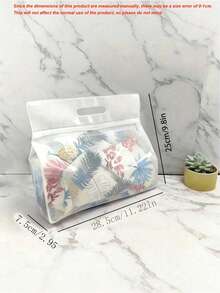 Wet Dry Separation Swimsuit Bag - Plastic Zipper Swimsuit Storage Bag, Suitable For Swimsuits, Clothing, Outdoor Sports, Essential Storage Bag For Summer And Autumn, Travel Essential, Portable Rectangular Design, Suitable For Beach, Swimming Pool, Gym And Vacation Use. - Multicolor - View 9
