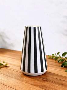 1pc Creative Striped Vase, Multi-Color Desktop Decor, Vanity Centerpiece, Aesthetic Room Decoration, Floral Arrangement Ornament, Home Gift Idea, Modern Minimalist Style, Living Room Decor - Multicolor 1 - View 16