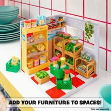 MGA Entertainment MGA's Miniverse™ Make It Mini Spaces™ 家具 (1入裝)，神秘驚喜包裝，迷你收藏品，仿真食物，仿真植物，可客製化，DIY手工，愛好，收藏家，展示(隨機) - 彩色 - 查看 7