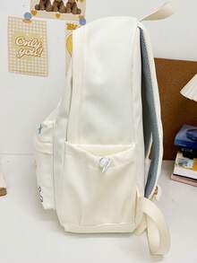 New Cartoon Back To School Season Versatile Couple Multifunctional Large Capacity Comfortable Minimalist Elegant Suitable For Various Occasions Backpack (No Accessories Included) - Multicolor - View 3