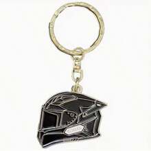 1pc Alloy Motorcycle Helmet Shaped Keychain Bag Charm Gift For Back To School, Halloween, Thanksgiving, Christmas - Multicolor - View 7