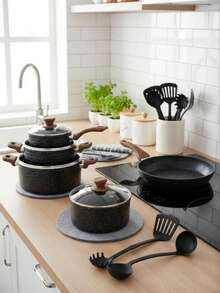 24/12/6/3Pcs 3 Sizes Pot Pan Protectors, Anti-Scratch Heat Resistant Dish Separating Pads, Durable Wearproof Cookware Divider Mats For Stacking Plates Bowls Kitchen Storage Accessories - View 8