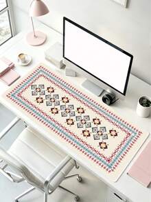 1pc Bohemian Geometric Pattern Table Mat, Carpet Game Mouse Mat, With Non-Slip Base And Lock Edge, Multi-Size Selection, Can Be Used For Room Decoration Back To School Office - View 8