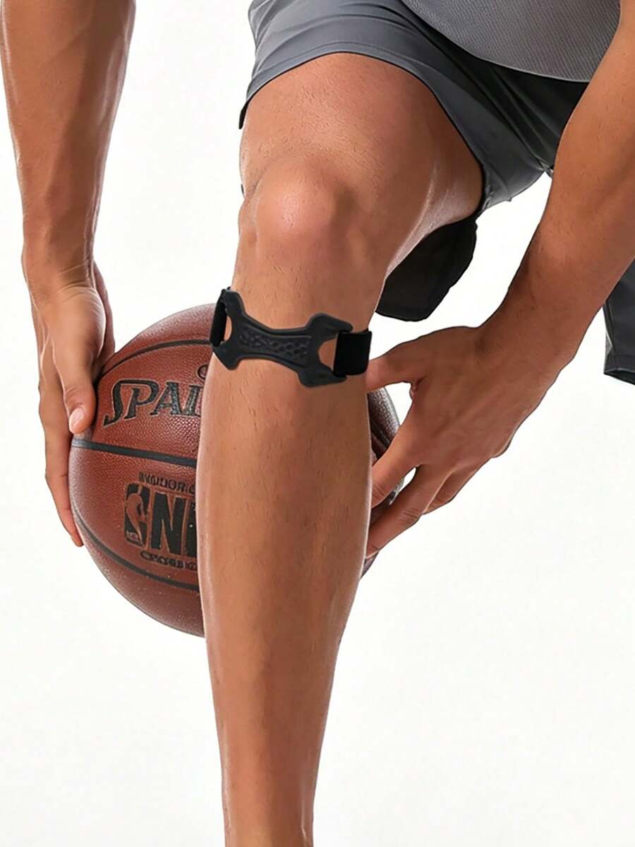 1pc Lightweight Adjustable Knee Strap For Running, Basketball, Fitness, Dual-Directional Knee Support - Multicolor - View 1