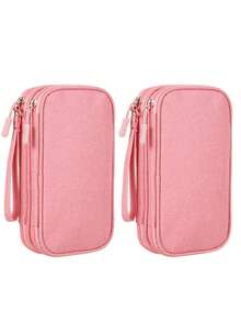 1 buah Tas Penyimpanan Aksesori Digital Dua Lapis, Tas Penyimpanan Elektronik untuk Perjalanan, Organizer Kabel Data Universal, Cocok untuk Tas Penyimpanan Ponsel, Organizer Kabel Data, Dompet Koin, Tas Penyimpanan Perhiasan dengan Kompartemen, Cocok untuk Power Bank, Mouse, Charger, Kabel Data, Hard Drive Mobile, Casing Pelindung, Tas Penyimpanan, Tas Earphone untuk Perjalanan - MultiWarna - View 17