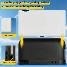 ONETIAOLONG Switch 2 分離式軟 TPU 保護殼 可對接防震超薄 分離式控制器外殼 防摔遊戲主機配件 白色 - 查看 2