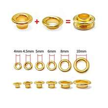 10/30/50 Set Metal Eyelet With Washer Grommet Ring Air Hole Rivet For Leather Bag Shoes Belt Cap Clothes - A - View 2