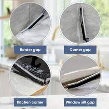 8pcs/5pcs/3pcs/1pc Set Multi-Functional Long Handle Cleaning Brush | Gap Cleaning Brush, Multi-Purpose Cleaning Tool Brush, Bathroom Gap Brush, Mini Cleaning Brush, Tile Grout Brush, Kitchen Cleaning Brush, Stainless Steel Cleaning Tool, No Electricity Required; Suitable For Living Room, Bedroom, Bathroom, Kitchen And Furniture Cleaning. Medium Hardness Handle, Powerful Stain Removal, Home Essential. - A - View 3