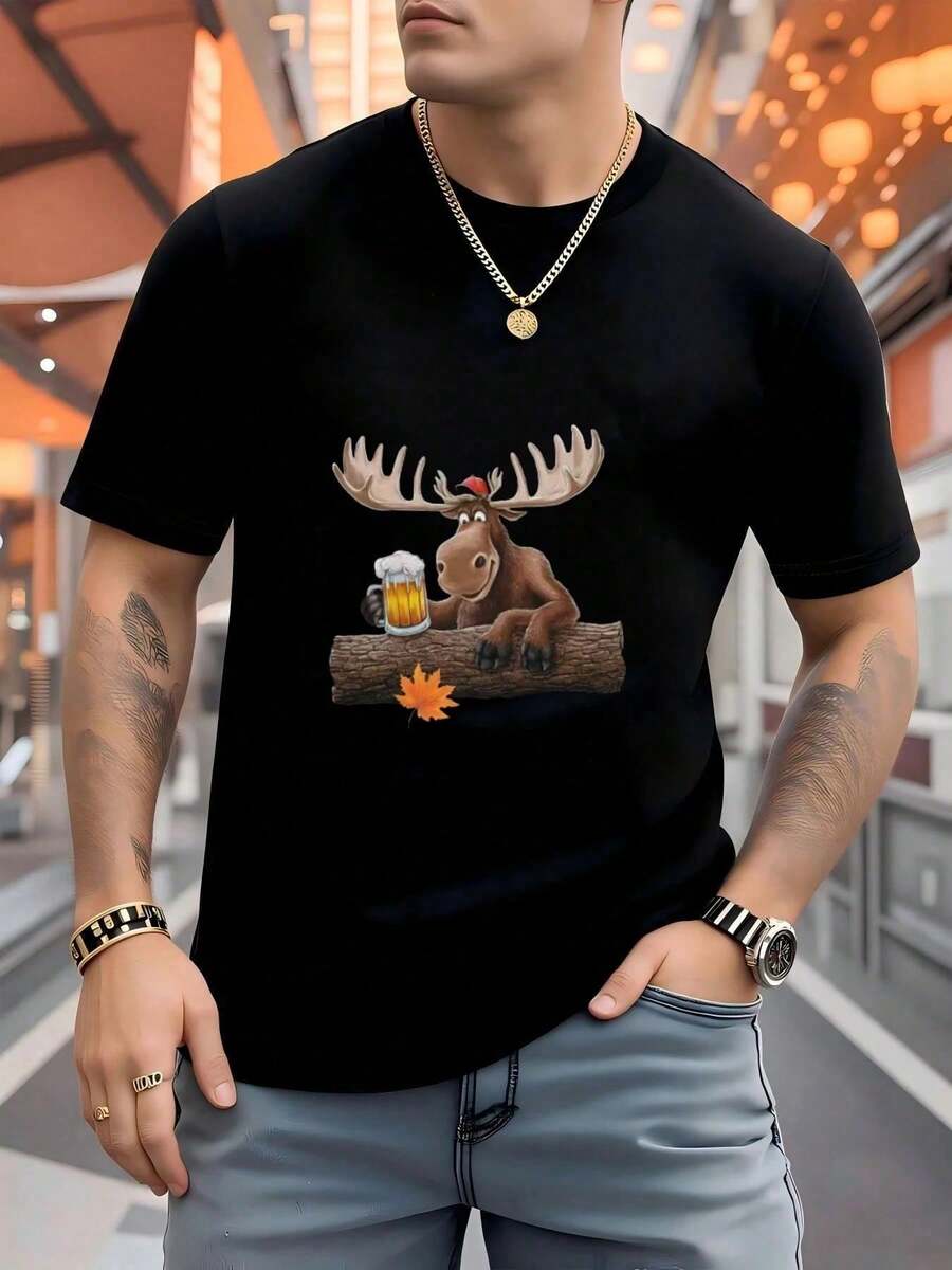 Men T-Shirts - Black - View 1