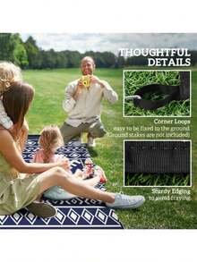 Reversible Outdoor Rug  Shipping (Prohibited By -) - as Pic - View 6