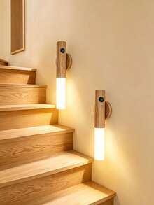 1/2/4pcs Motion Sensor Wall Light, Magnetic USB Rechargeable Wall Lamp, Suitable For Wardrobe, Bathroom, Toilet, Hallway, Bedroom, Stairs And Cabinet Desktop Lighting - Multicolor - View 3