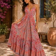 Long Dress Costs Nude - Pink - View 4