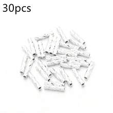 30件/包 銅色刻面螺旋直管珠，圓管隔珠，適用於手鍊、吊墜、耳環裝飾，手工DIY鏈條鑰匙圈珠寶配件材料 - 螺紋直管珠 - 查看 15