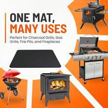 Under Grill Mats For Outdoor Grill Double-Sided Mat For Under Fire Pit Mat The Perfect Grill Matt For Outdoor Grill Deck Protector And BBQ Matt For Under Grill Mat For Deck - Size - View 4