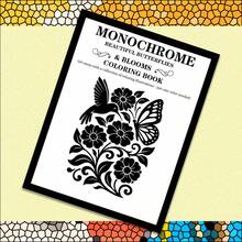 Monochrome Soothing Coloring Book - Mountain Cabin And Nature's Tranquil Journey, Monochrome Design, Relaxing Mind And Body, Suitable For Adult Soothing Activities, Other Styles Available (Pen Not Included) - Single Piece - View 9