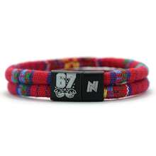 diffone Boho Ethinic Handmade Bracelet Bangle Black Magnetic Engraved Number 67 Men For Armband Wristband Jewelry Men - Bohemian Rope Bracelet - View 13