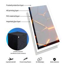 1 Set Printed Pattern Game Console Skin Sticker For Xbox Series X, Anti-Slip Durable Scratch-Resistant Protective Personalized Creative Decorative Film - View 8