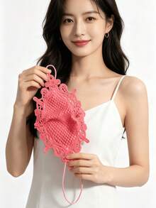 2件組女款優雅蕾絲面罩－透氣可水洗刺繡款－適合夏季外出、開車與派對 - 均碼 - 查看 7
