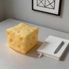New Large Size Realistic Cheese Squishy Stress Relief Toy, Anti-Stress Gadget - Yellow - View 4