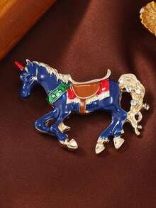 1pc Women's Unicorn Horse Brooch, Suitable For Daily Wear - Unicorn Horse - View 2