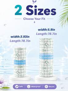 私密防水貼，可修剪，游泳防護貼，防水防污，輕盈隱形，加長加寬，無菌游泳貼，全方位覆蓋，劇烈運動防漏，專為私密部位設計，防感染 - 私密處防水貼(可裁切) - 查看 7
