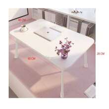 Foldable Desk, Home Office, Simple Bedroom, Sitting, Writing Desk - White - View 5