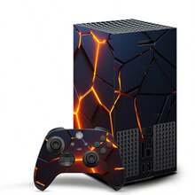 1 Set Printed Pattern Game Console Skin Sticker For Xbox Series X, Anti-Slip Durable Scratch-Resistant Protective Personalized Creative Decorative Film - View 5