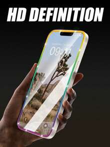 2pcs Full Coverage Ultra HD Screen Protector, Glitter Edge, High Transparency, 9H Hardness, Eye Protection, High Responsiveness, Anti-Scratch, Seamless Fit Compatible With All Cases, Detailed Protection For Business Office Home Movie Watching Outdoor Travel Phone Screen, Compatible With IPhone17E/17 Promax/16 Promax/15 Promax/14 Promax/13 Promax/12 Promax/11 Promax/17 Pro/16 Pro/15/14/13/12/11 And Other Series. - Multicolor - View 7
