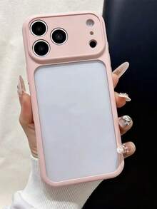 新款智慧型手機保護殼 時尚可愛 極簡創意 個性化 3合1材質 加厚2.8mm 彩色純色 高階磨砂親膚手感 粉色 藍色 黑色 白色 透明背板 全包覆 防摔 適用於 iPhone 11/12/13/14/15/16/17/17 Pro Max/17 Pro/12 Pro/12 Pro Max/13 Pro/13 Pro Max/14 Pro/14 Pro Max/15 Pro/15 Pro Max/16 Pro Max/16 Pro - 粉色 - 查看 3