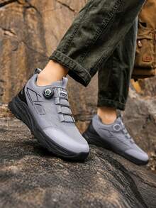 Men Hiking & Trekking Shoes - Silver - View 5