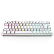 Set Keyboard dan Mouse Berkabel HXSJ, Keyboard Membran 68 Tombol, Pencahayaan RGB Kontras Hitam dan Putih, USB Plug and Play, Bahan ABS, Cocok untuk Penggunaan di Rumah, Kantor, dan Gaming (Model: V200 + J900) - View 5