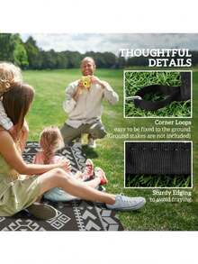 Reversible Outdoor Rug  Shipping (Prohibited By -) - as Pic - View 9