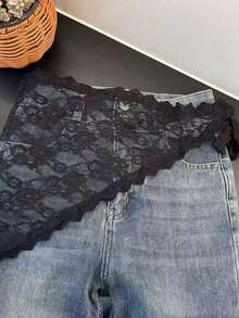 1pc Women's Lace Embroidered Floral Scarf, Fashionable & Elegant New Design, Decorative Shawl, Sunscreen Headscarf, Spring/Summer/Autumn,Beach,Holiday - A - View 6