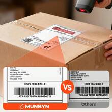 1 Stack Of 4-Inch X 6-Inch Direct Thermal Printer Labels, 500 Labels Per Stack. Folded For Thermal Printer Paper, Commercial-Grade Thermal Printer Stickers, Perforated Thermal Printer Labels. - 1 Stack Of 500 Sheets - View 10