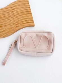 Valentino Pink Makeup Bag/Blue Pendant/Set Of Mahjong Tiles/Nude Clutch - Nude Clutch - View 8