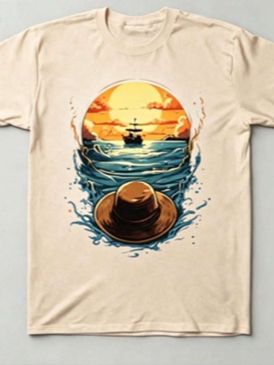 Men T-Shirts - Apricot - View 1