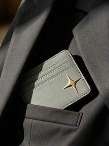 Porte-cartes avec patch étoile croisée, portefeuille à fermeture éclair pour cartes de crédit, portefeuille de mode haut de gamme, sac de rangement multi-fentes pour cartes, étui à cartes de mode pour femmes, également pratique pour les hommes pour ranger les cartes bancaires et les cartes d'identité, essentiel pour la rentrée scolaire et les voyages, cadeau unique pour la fête des enseignants, cadeau d'anniversaire, cadeau de vacances, cadeau de fête, cadeau de vacances, cadeau de mariage, cadeau de rentrée scolaire - Multicolore - Voir 2