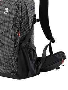 CAMEL CROWN Lightweight Large Capacity Travel Backpack, Outdoor Hiking & Mountaineering Rucksack - Midnight Black - View 3