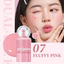 PERIPERA Syrupy Tok Cheek #07 Fluffy Pink 1瓶 9g，奶昔草莓粉色水光多功能液體腮紅，不結塊，適合暖色調膚色，春季日常甜美妝容 - 007 搖晃草莓 - 查看 6