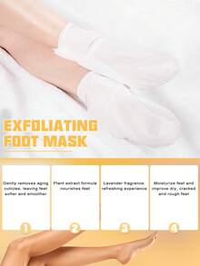 5 Pasang Masker Kaki Eksfoliasi untuk Kulit Kaki Kering, Pengangkat Kulit Mati, Masker Pengelupas Kaki, Mengencangkan, Hipoalergenik, untuk Menghaluskan, Melembapkan Kaki, Mengembalikan Kekencangan Kulit, Masker Kaki Lembut dan Halus - View 6