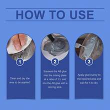 100g Waterproof Welding Repair Glue Box, Cast Iron Sealant AB Adhesive, Leak Sealing And Plugging Agent, Metal Bonding, High Temperature Resistant, Strong Weld-Free Repair Glue For Cast Iron Water Tank And Radiator Cracks - A - View 3