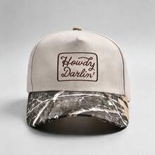1件 K2k 雙色「Howdy Darlin'」刺繡字母女款可調節帽子,防紫外線遮陽帽,適合日常休閒、派對、旅行,假期禮物,送給媽媽與愛人的最佳禮物 - 彩色 - 查看 13